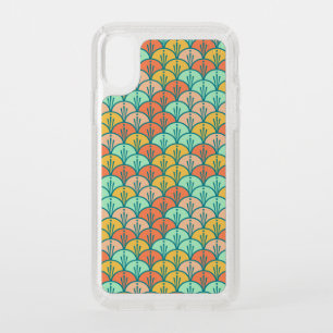 Colorful Modern Trendy Geometric Fish Scale Speck iPhone XS Case