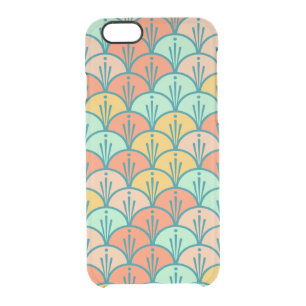 Colorful Modern Trendy Geometric Fish Scale Clear iPhone 6/6S Case