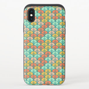 Colorful Modern Trendy Geometric Fish Scale iPhone X Slider Case