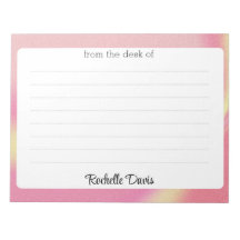 Colorful Modern Trendy Gradient From the Desk of