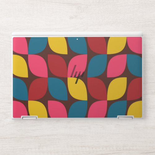 Colorful modern trendy urban flower abstraction HP laptop skin