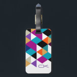 Colorful Modern Triangles Geometric Pattern Luggage Tag<br><div class="desc">Modern colorful triangles geometric shapes seamless pattern. If you need any help customizing any of my designs,  contact ArtOnWear designer. Free text formatting with live help available by request.</div>
