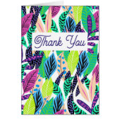 Colorful Modern Tropical Botanical Thank You (Front)