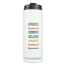 Colorful Modern Typography Fonts Teacher