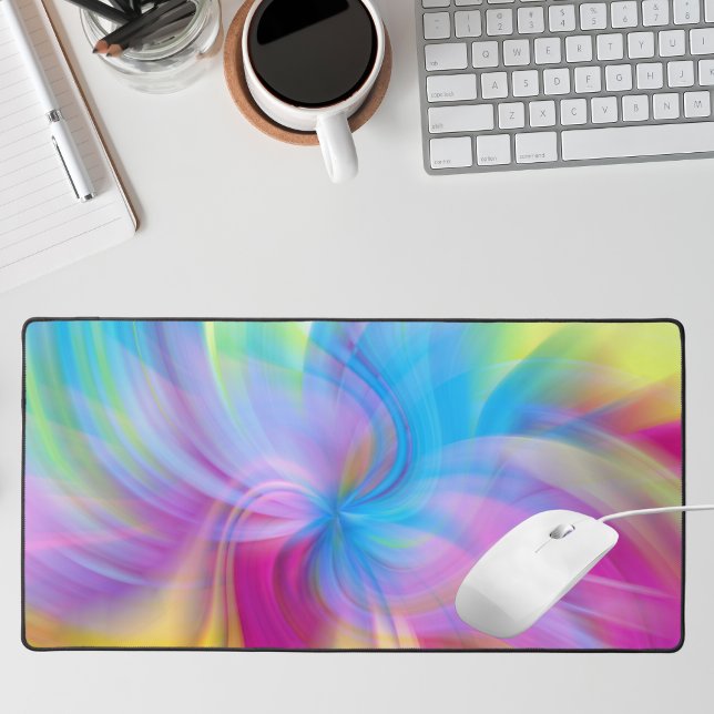 Colorful Modern Watercolor Pattern Desk Mat (Creator Uploaded)