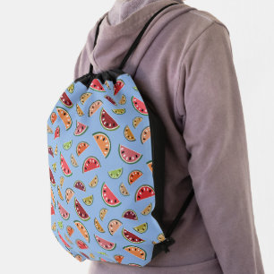 Colorful Modern Watermelon Pattern Drawstring Bag