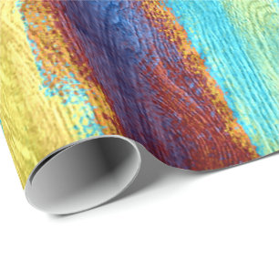 Colorful Modern Wood Grain Background #20 Wrapping Paper