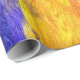 Colorful Modern Wood Grain Background #27 Wrapping Paper