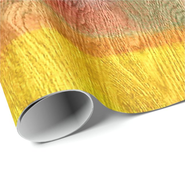 Colorful Modern Wood Grain Background #7 Wrapping Paper (Roll Corner)