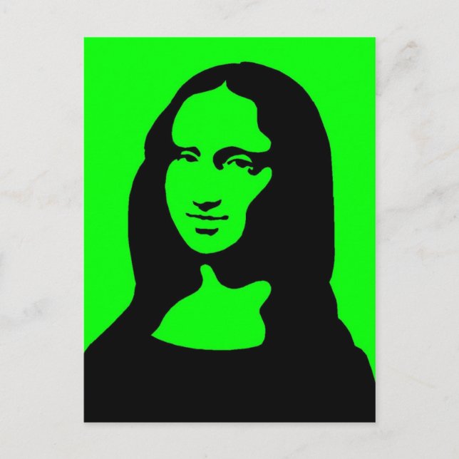 Colorful Mona Postcard (Front)