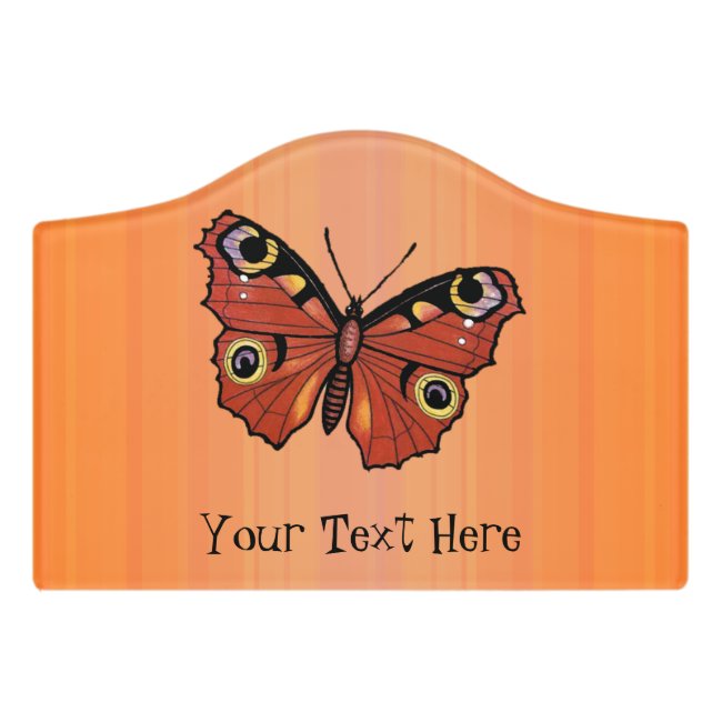 Colorful Monarch Butterfly Fancy Wings on Orange