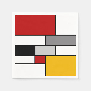 Colorful Mondrian inspiration Napkins