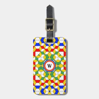  Colorful Monogram Cubes Geometric Pattern