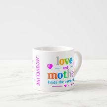 colorful monogram mother's