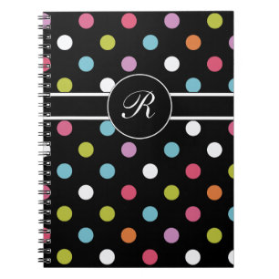 Colorful Monogram Notebook Journal