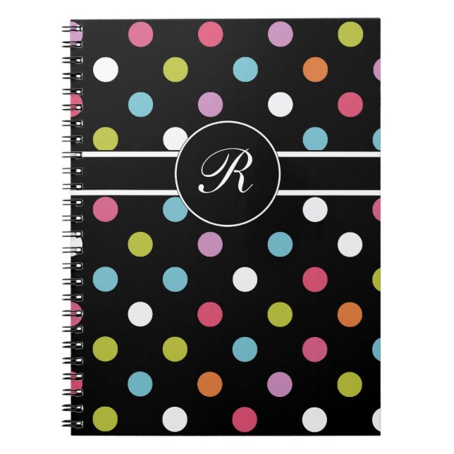 Colorful Monogram Notebook Journal (Front)