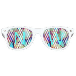 Colorful Monogram Party Sunglasses