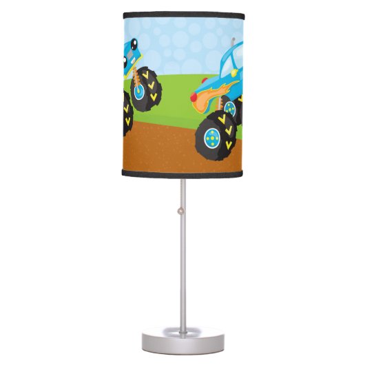 Colorful monster truck table lamp (Front)
