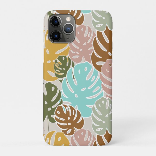 Colorful monstera jungle Case-Mate iPhone case (Back)
