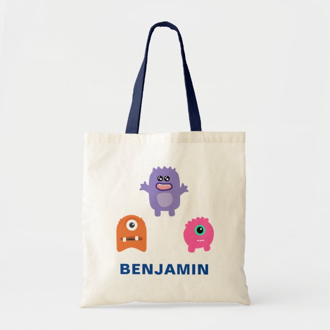 Colorful Monsters Kids Tote Bag (Front)