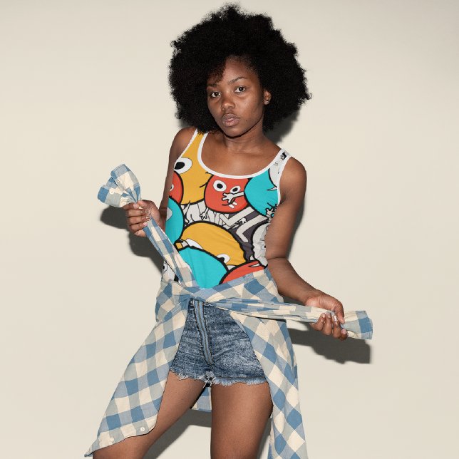 Colorful Monsters Tank Top (Creator Uploaded)