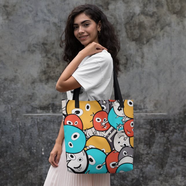 Colorful monsters tote bag (Creator Uploaded)