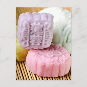Colorful Mooncakes Postcard