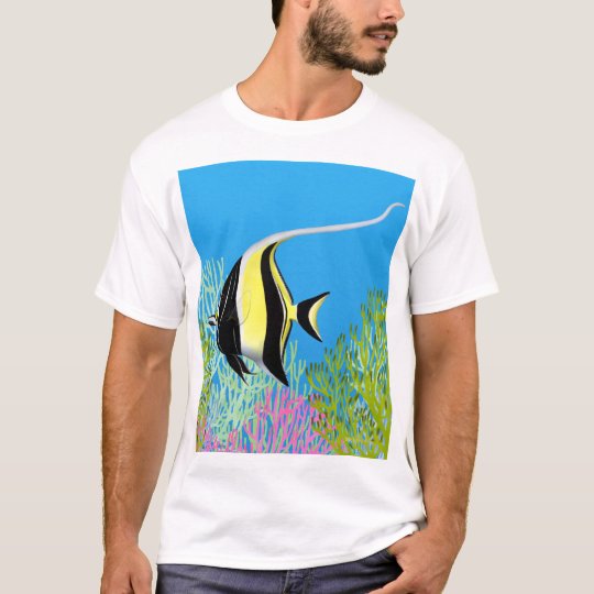 Colorful Moorish Idol Reef Fish T-Shirt