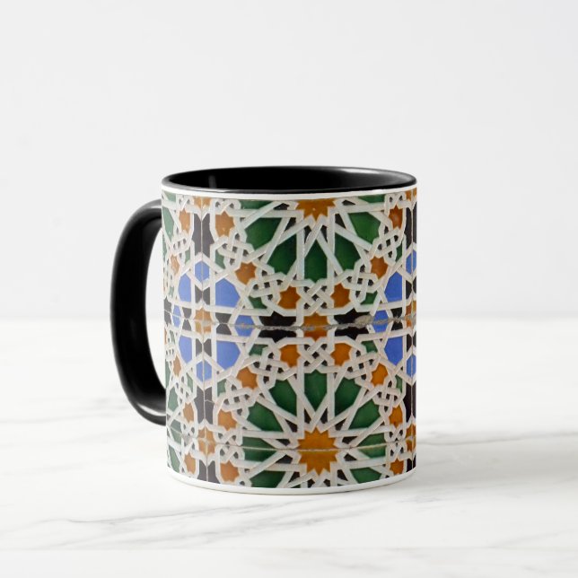Colorful Moorish Mosaic Mug (Front Left)