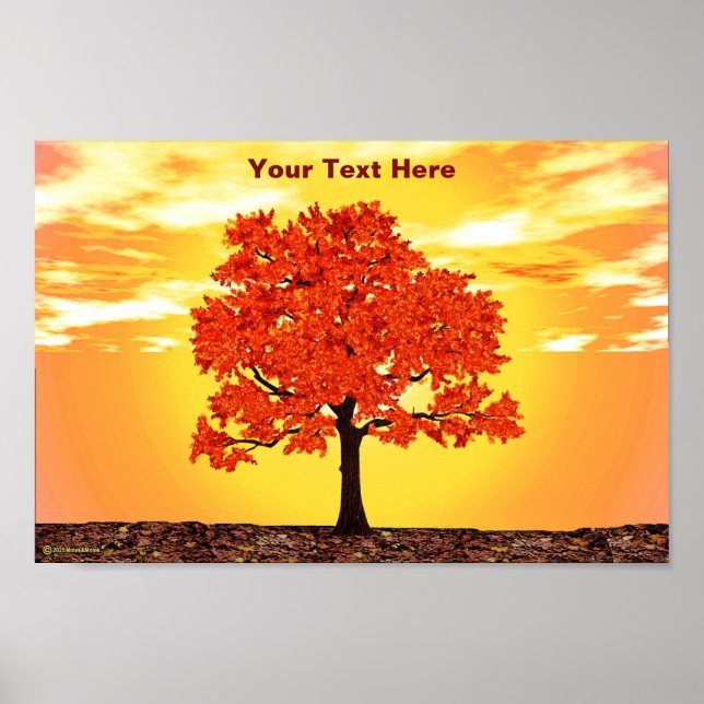 Colorful Morning Oak Poster (Front)