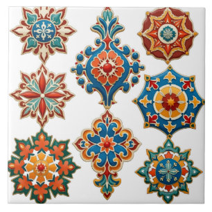 Colorful,Moroccan,mosaic, Ceramic Tile