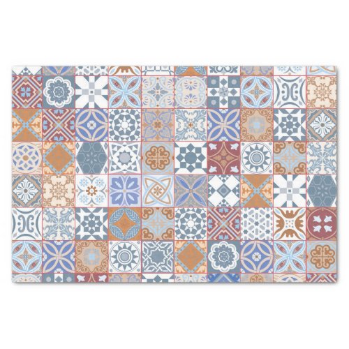 Colorful Moroccan tile Tissue Paper
