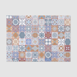 Colorful Moroccan tile Tissue Paper