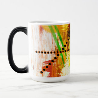 Colorful morphing mug with abstract design