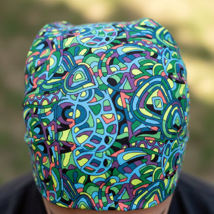 Colorful Mosaic Abstract Pattern Geometric Art Bandana