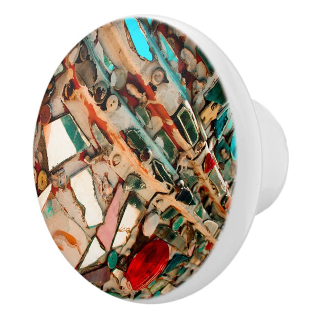 Colorful Mosaic Art Ceramic Knob (Right)