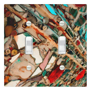Colorful Mosaic Art Light Switch Cover