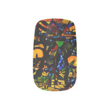 Colorful Mosaic Cat Art Prin