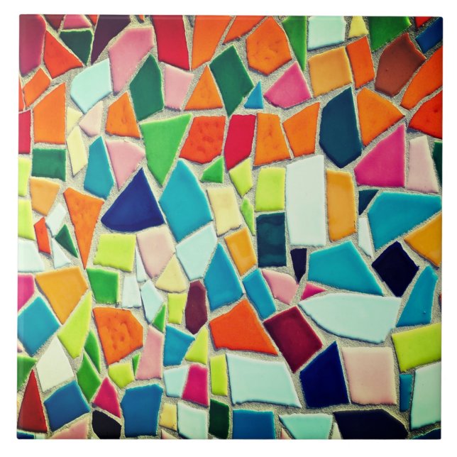 Colorful Mosaic Ceramic Tile (Front)