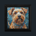 Colorful Mosaic Dog Gift Box<br><div class="desc">Bright mosaic-style artwork depicting a realistic dog sculpture made from colored fragments,  showcasing artistic craftsmanship and detailed textures. Suitable for art,  creativity,  and unique design themes.</div>