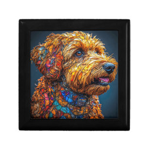 Colorful Mosaic Dog Gift Box