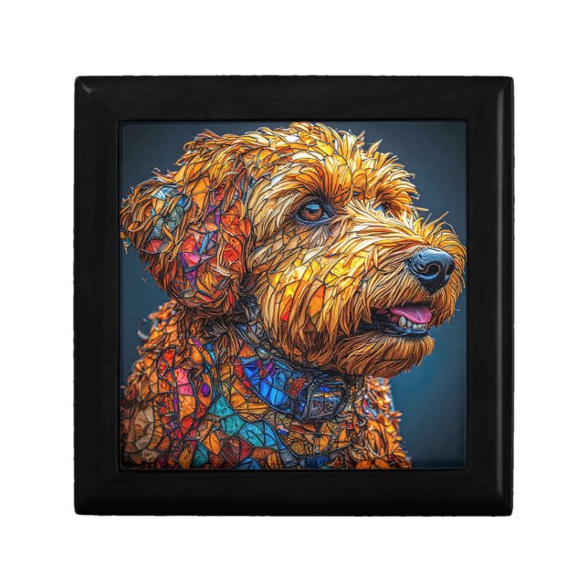 Colorful Mosaic Dog Gift Box (Front)
