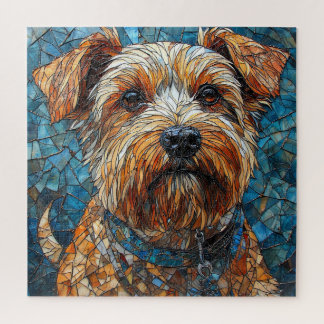 Colorful Mosaic Dog Jigsaw Puzzle