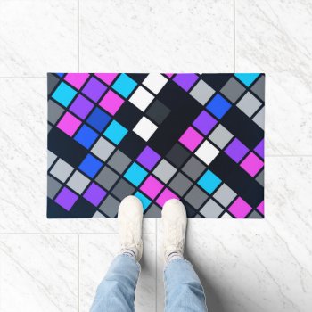 Colorful Mosaic Doormat by Gingezel at Zazzle