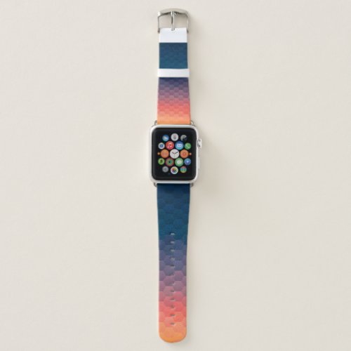 Colorful mosaic Geometric hipster retro backgroun Apple Watch Band