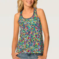 Mosaic Solid Color Matching Tanks