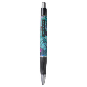 Colorful Mosaic Mermaid or Dragon Scales with Name Pen
