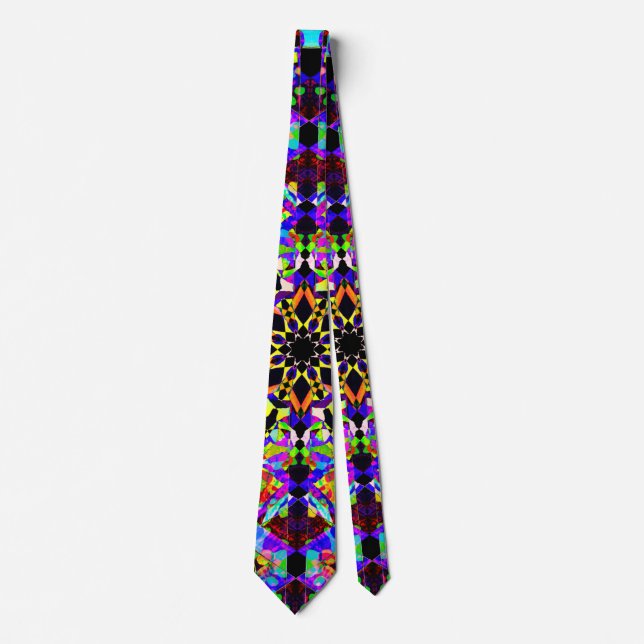 Colorful Mosaic Neck Tie (Front)