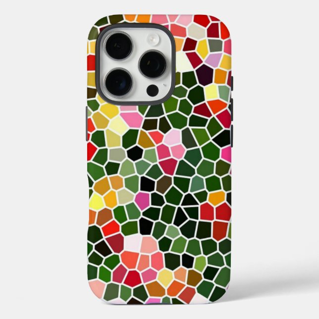 Colorful Mosaic Pattern Case-Mate iPhone Case (Back)