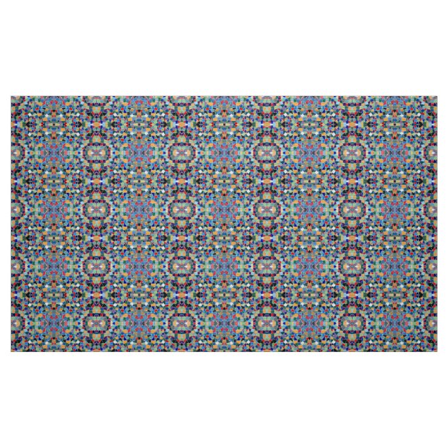 Colorful mosaic pattern fabric (Fat Quarter)